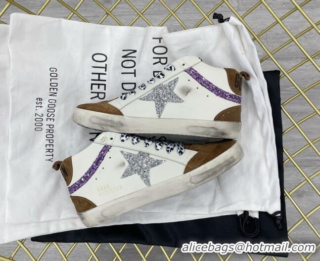 Sophisticated Golden Goose GGDB Mid Star Sneakers Brown/White 052101