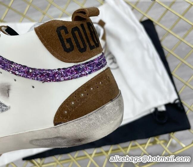 Sophisticated Golden Goose GGDB Mid Star Sneakers Brown/White 052101