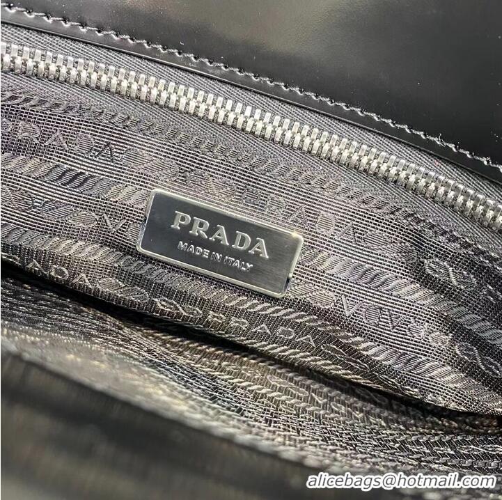 Top Grade Prada Re-Edition 1995 brushed-leather medium handbag 1BA350 black