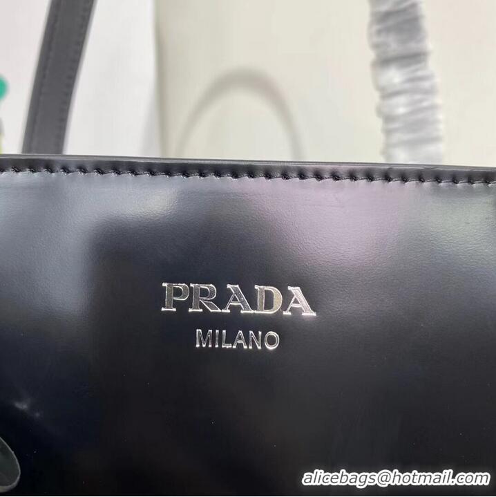 Top Grade Prada Re-Edition 1995 brushed-leather medium handbag 1BA350 black