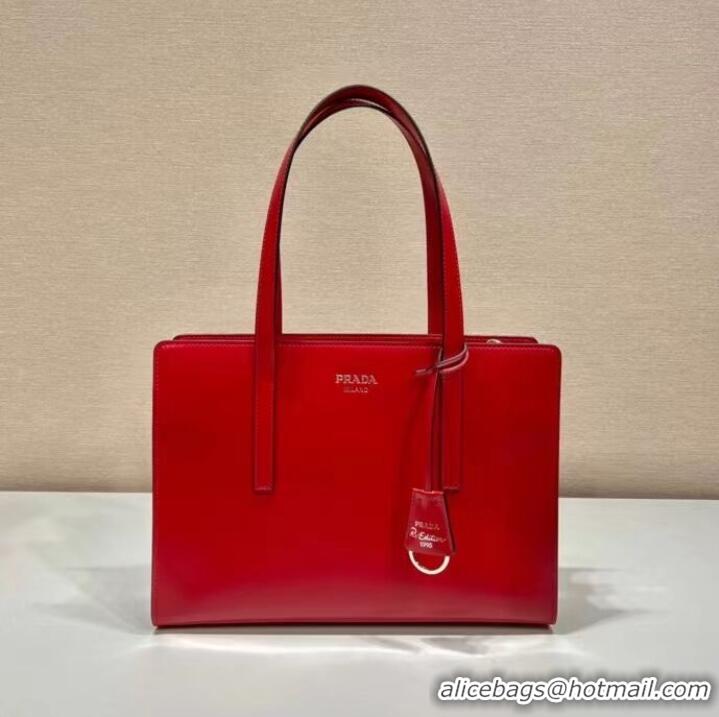 Top Quality Prada Re-Edition 1995 brushed-leather medium handbag 1BA350 red