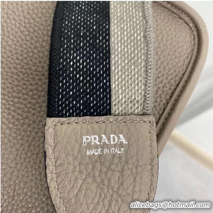 Most Popular Prada Leather mini shoulder bag 1BH191 gray