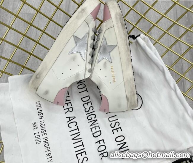 Unique Style Golden Goose GGDB Leather Super-Star Sneakers White/Pink 052108