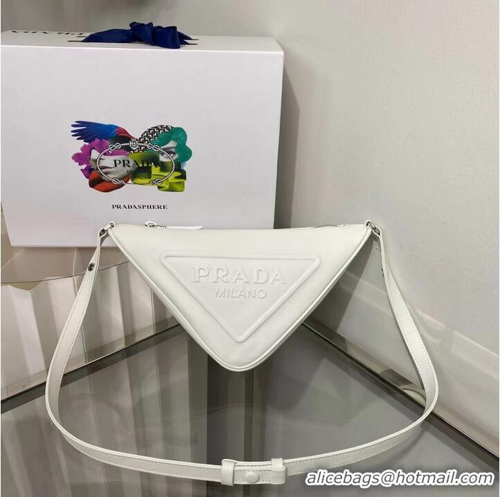 Promotional Prada Padded nappa leather handbag 1BE003 white