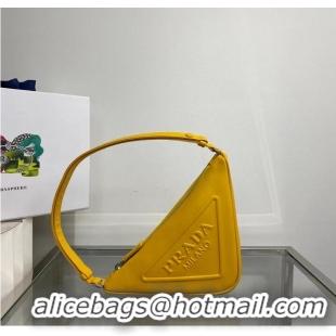 Promotional Prada Padded nappa leather handbag 1BE003 yellow