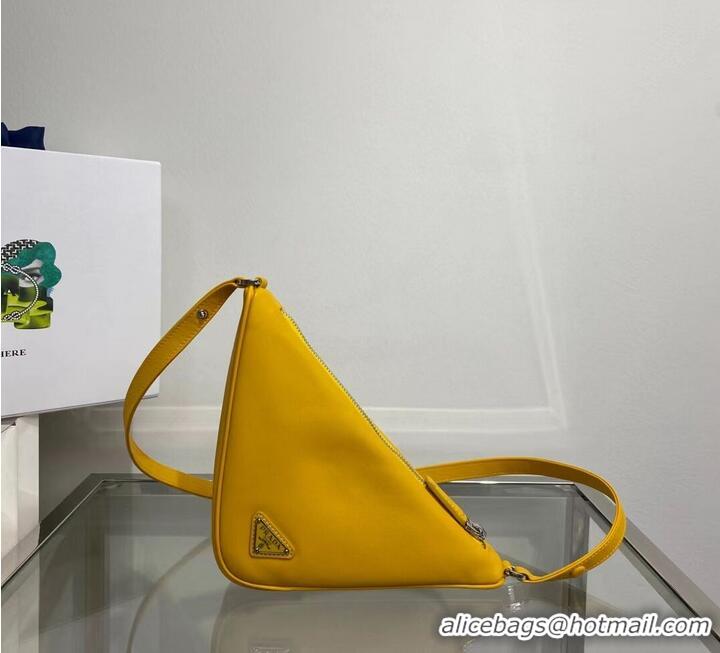 Promotional Prada Padded nappa leather handbag 1BE003 yellow