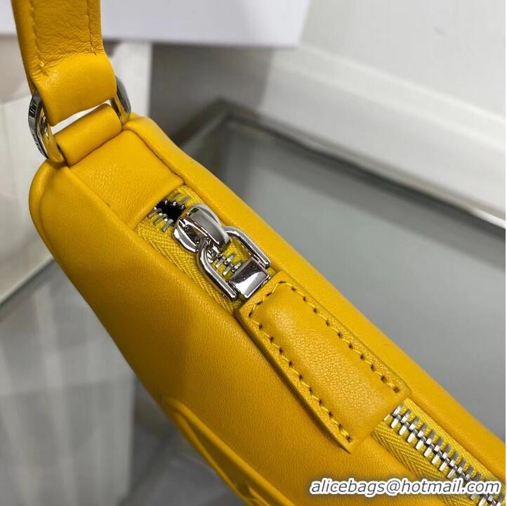 Promotional Prada Padded nappa leather handbag 1BE003 yellow