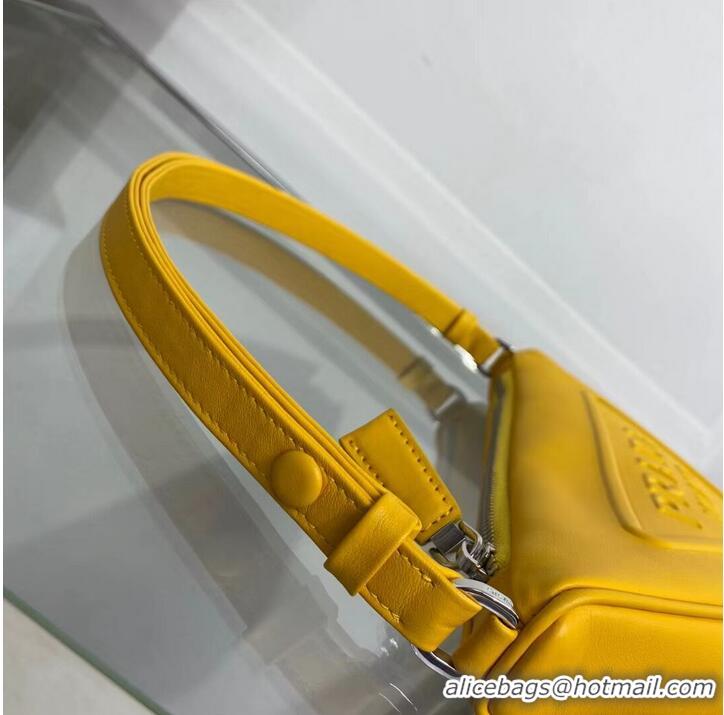 Promotional Prada Padded nappa leather handbag 1BE003 yellow