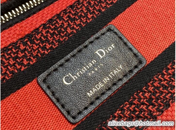 Unique Grade Dior MEDIUM LADY D-LITE BAG Embroidered C0420 rose