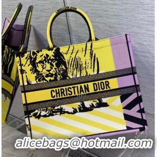 Top Quality DIOR BOOK TOTE BAG TOILE DE JOUY M1286-27 yellow