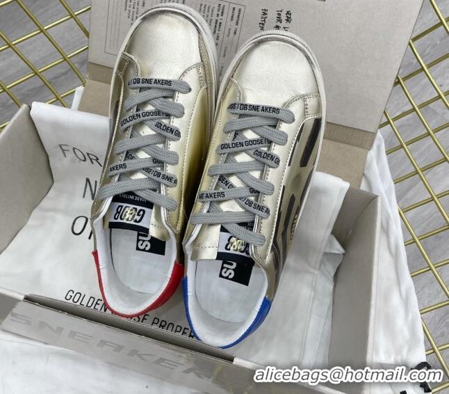 Purchase Golden Goose GGDB Leather Super-Star Sneakers Light Gold 052112