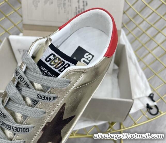 Purchase Golden Goose GGDB Leather Super-Star Sneakers Light Gold 052112