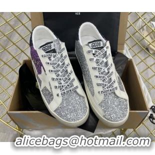 Duplicate Golden Goose GGDB Glitter Super-Star Sneakers Silver 052114