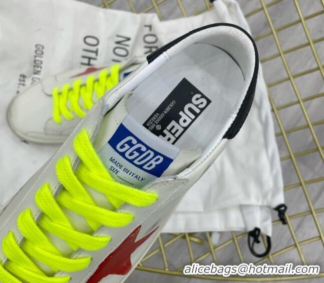 Top Grade Golden Goose GGDB Leather Super-Star Sneakers White/Yellow 052116