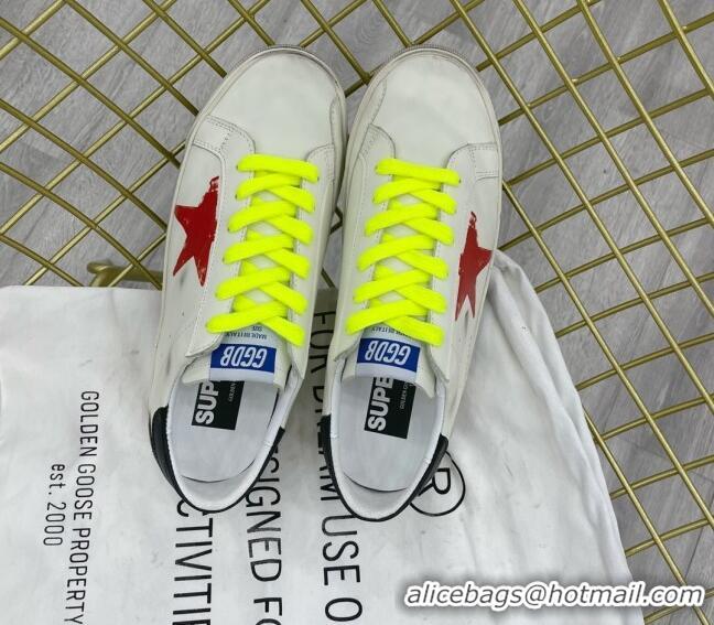 Top Grade Golden Goose GGDB Leather Super-Star Sneakers White/Yellow 052116