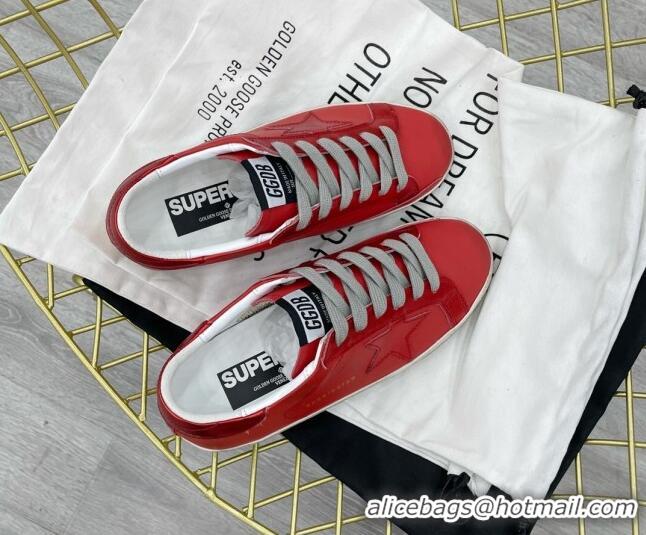 Low Price Golden Goose GGDB Leather Super-Star Sneakers Red 052119