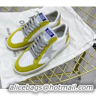 Good Quality Golden Goose GGDB Ball Star Sneakers White/Kiwi Green 052120