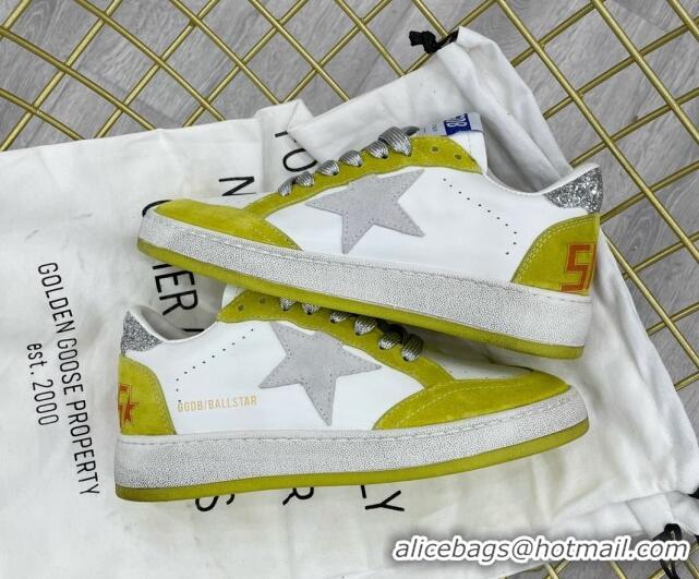 Good Quality Golden Goose GGDB Ball Star Sneakers White/Kiwi Green 052120