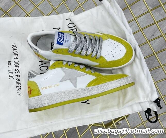 Good Quality Golden Goose GGDB Ball Star Sneakers White/Kiwi Green 052120