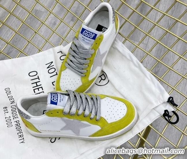 Good Quality Golden Goose GGDB Ball Star Sneakers White/Kiwi Green 052120