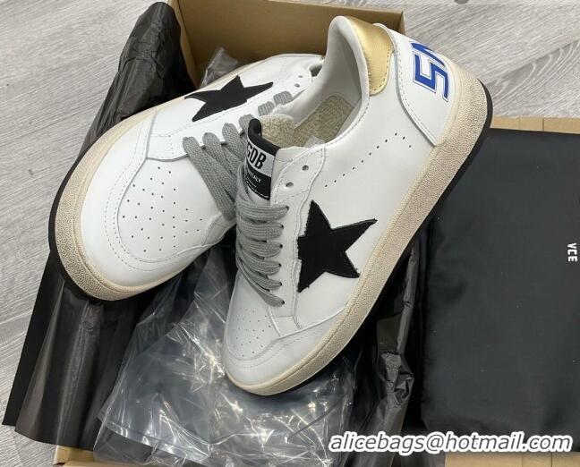 Luxury Golden Goose GGDB Leather Ball Star Sneakers White/Black 052121