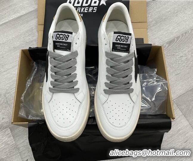 Luxury Golden Goose GGDB Leather Ball Star Sneakers White/Black 052121