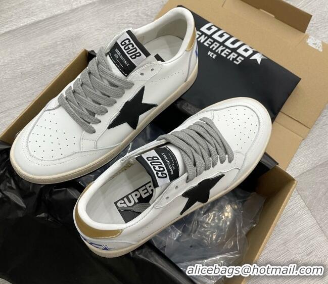 Luxury Golden Goose GGDB Leather Ball Star Sneakers White/Black 052121