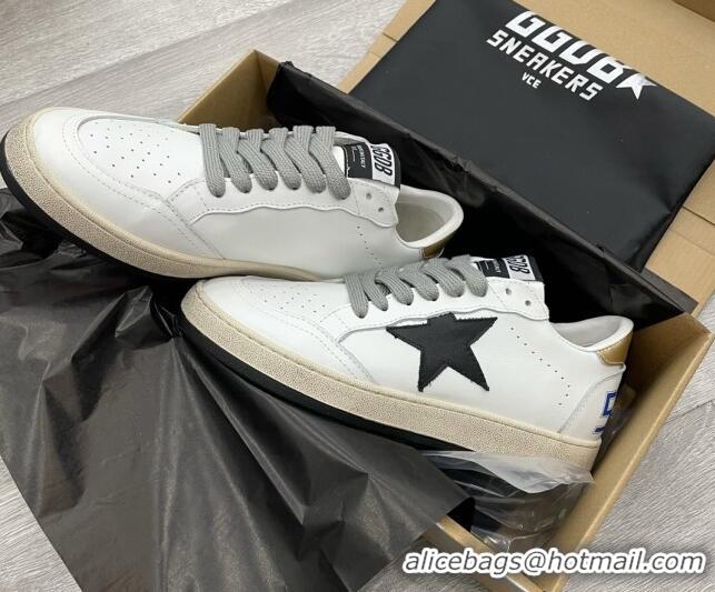 Luxury Golden Goose GGDB Leather Ball Star Sneakers White/Black 052121