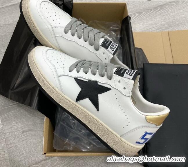 Luxury Golden Goose GGDB Leather Ball Star Sneakers White/Black 052121