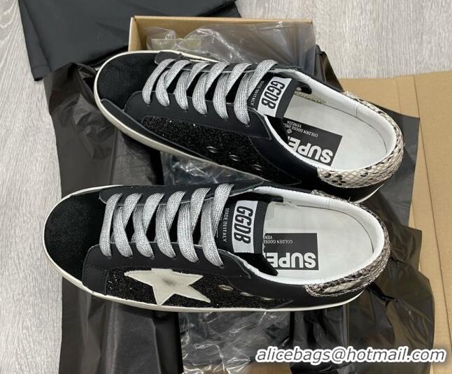 Top Design Golden Goose GGDB Glitter Super-Star Sneakers Black 052122