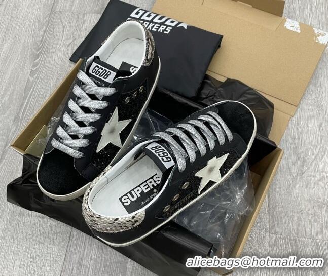 Top Design Golden Goose GGDB Glitter Super-Star Sneakers Black 052122