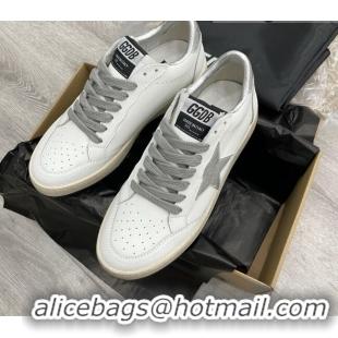 Fashion Golden Goose GGDB Leather Ball Star Sneakers White/Silver 052123