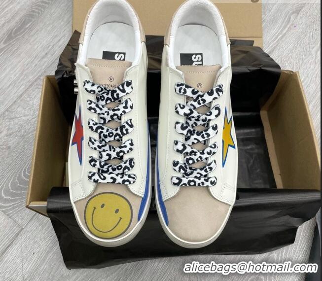 Top Quality Golden Goose GGDB Print Super-Star Sneakers White 052127