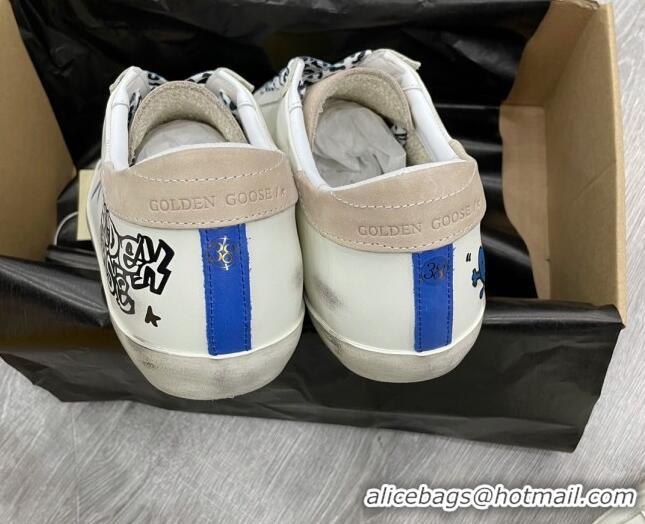 Top Quality Golden Goose GGDB Print Super-Star Sneakers White 052127