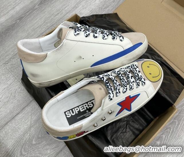 Top Quality Golden Goose GGDB Print Super-Star Sneakers White 052127