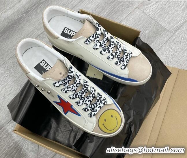 Top Quality Golden Goose GGDB Print Super-Star Sneakers White 052127