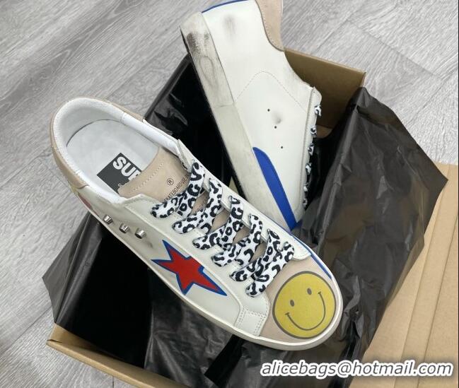 Top Quality Golden Goose GGDB Print Super-Star Sneakers White 052127