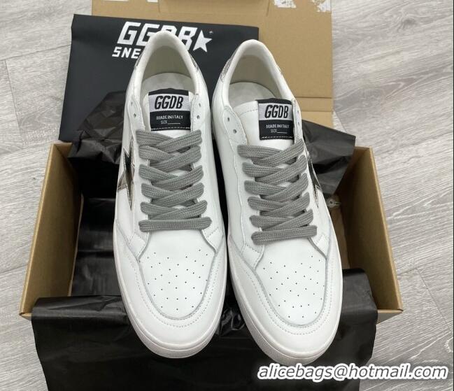 Good Quality Golden Goose GGDB Leather Ball Star Sneakers White/Silver 052131