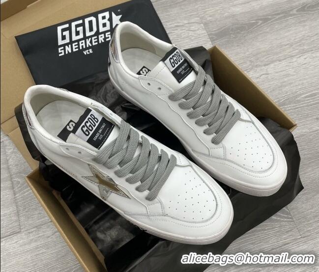 Good Quality Golden Goose GGDB Leather Ball Star Sneakers White/Silver 052131