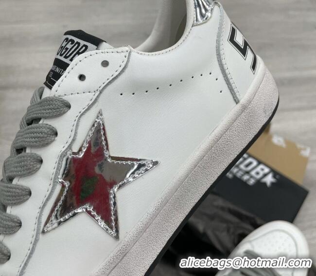 Good Quality Golden Goose GGDB Leather Ball Star Sneakers White/Silver 052131