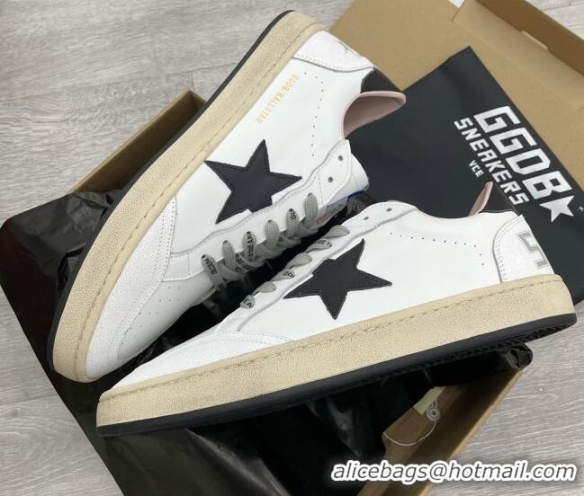 Grade Quality Golden Goose GGDB Leather Ball Star Sneakers White/Black 052132