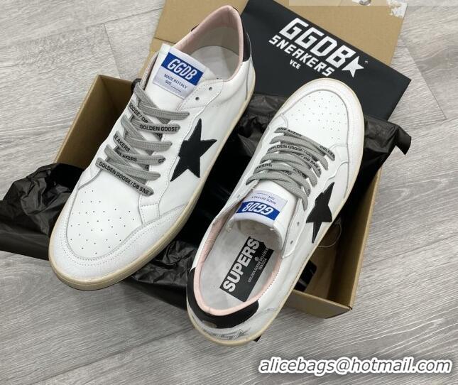 Grade Quality Golden Goose GGDB Leather Ball Star Sneakers White/Black 052132