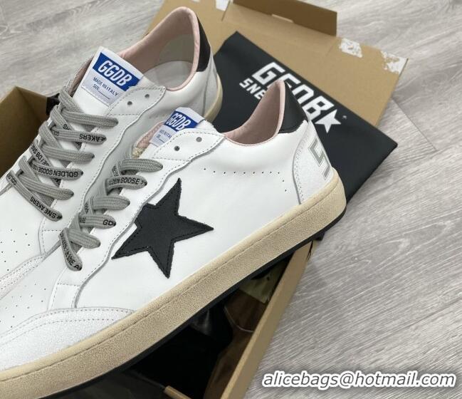 Grade Quality Golden Goose GGDB Leather Ball Star Sneakers White/Black 052132