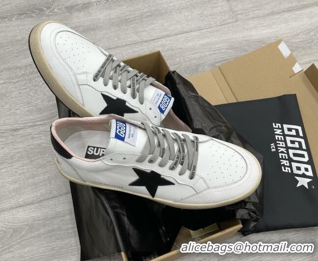 Grade Quality Golden Goose GGDB Leather Ball Star Sneakers White/Black 052132