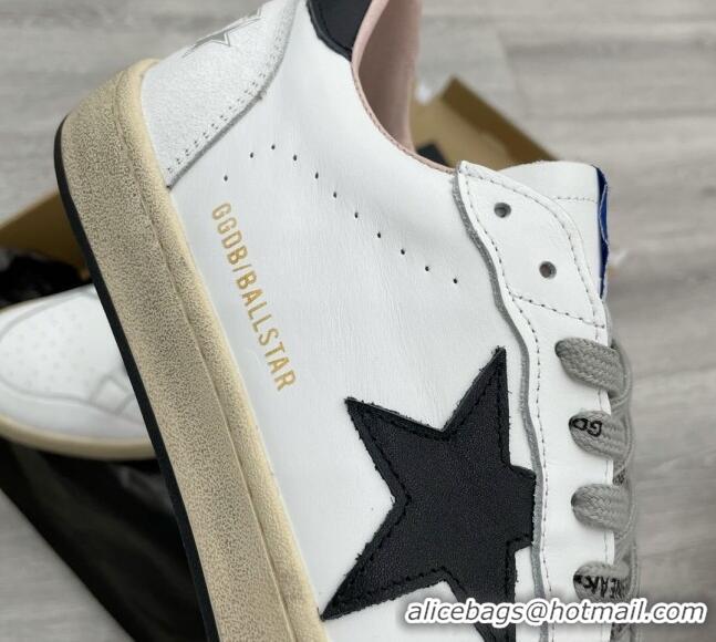 Grade Quality Golden Goose GGDB Leather Ball Star Sneakers White/Black 052132