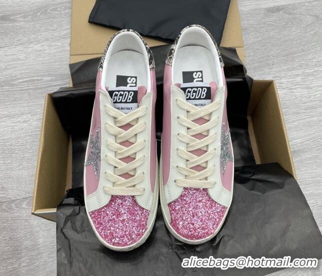 Top Grade Golden Goose GGDB Glitter Super-Star Sneakers Pink 052134