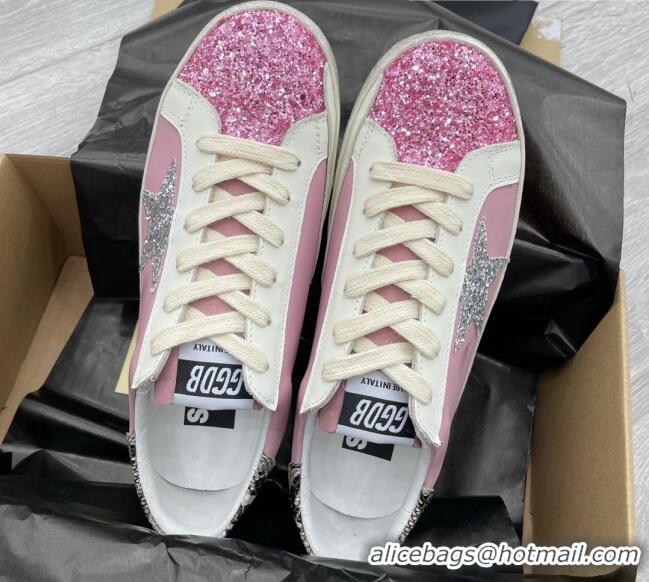 Top Grade Golden Goose GGDB Glitter Super-Star Sneakers Pink 052134