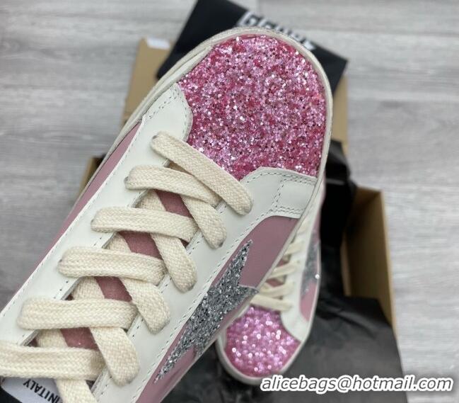 Top Grade Golden Goose GGDB Glitter Super-Star Sneakers Pink 052134