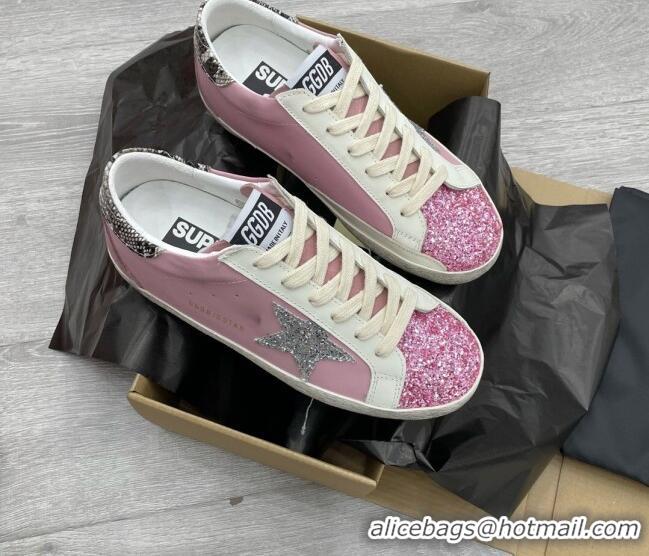 Top Grade Golden Goose GGDB Glitter Super-Star Sneakers Pink 052134