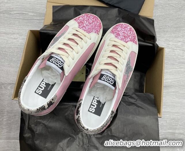 Top Grade Golden Goose GGDB Glitter Super-Star Sneakers Pink 052134